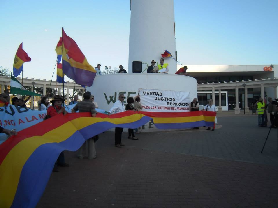 Manifestacin republicana en Mlaga